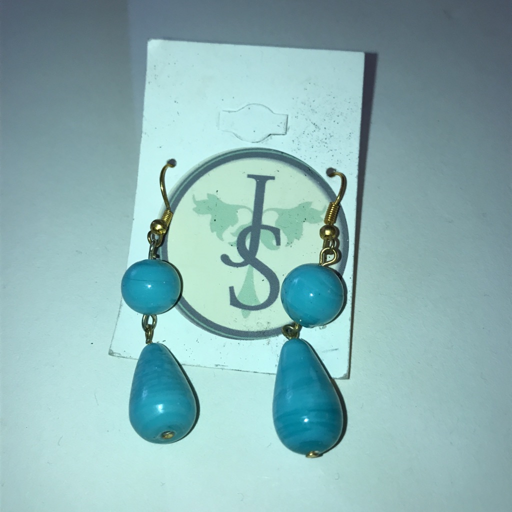 Js Turquoise Drop Earrings